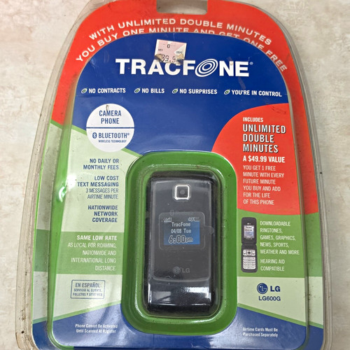 Lg600g black tracfone bar - lg,