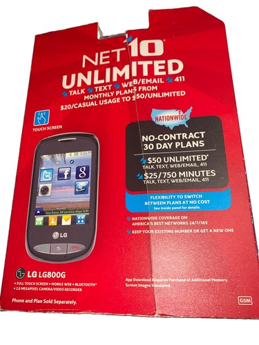 Lg800g net10 touchscreen - lg,