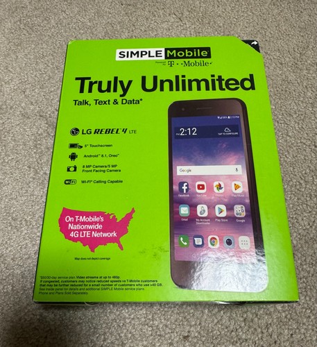 New rebel simple mobile - lg, 4